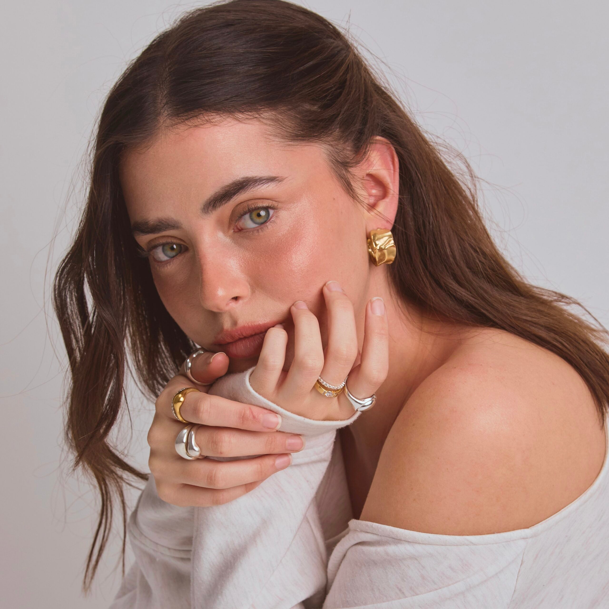 AMIT GOLD EARRINGS
