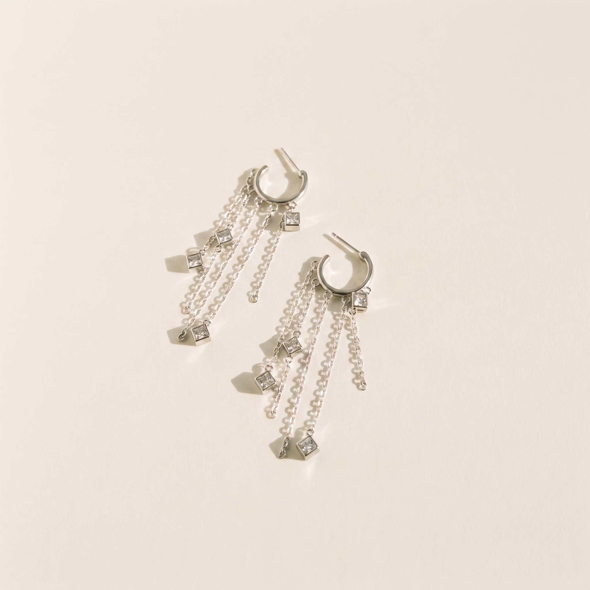 DELPHI SILVER EARRINGS