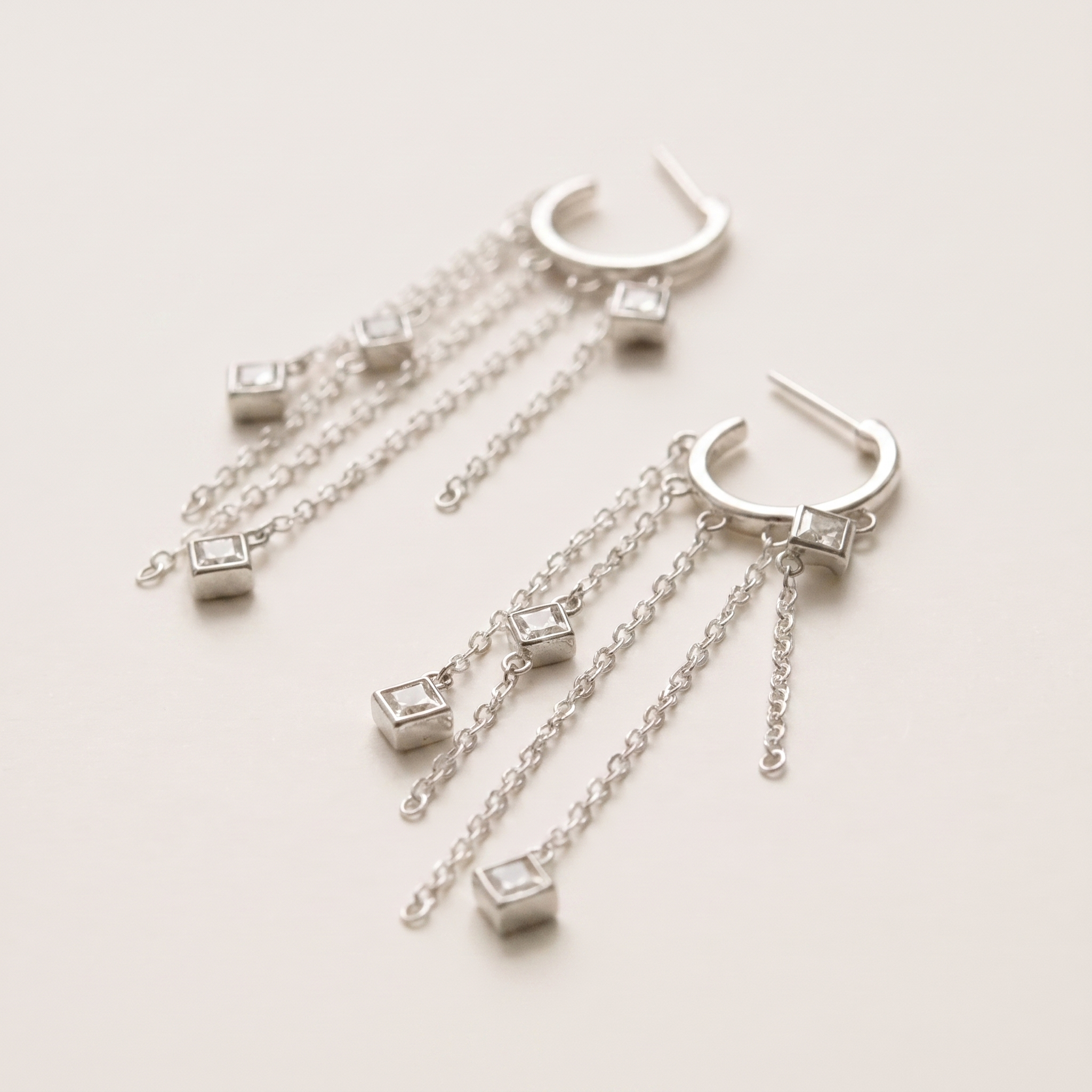 DELPHI SILVER EARRINGS