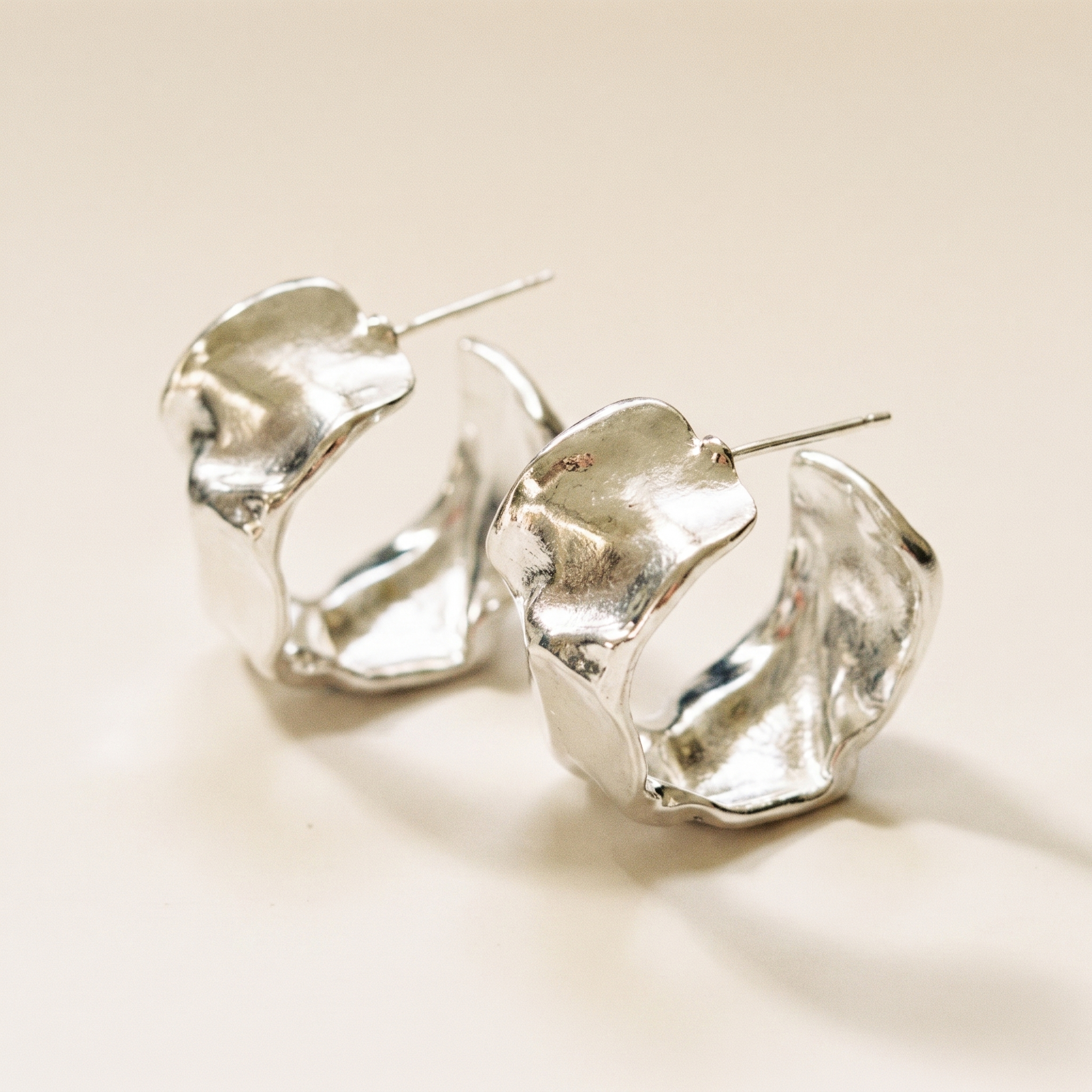 AMIT SILVER EARRINGS