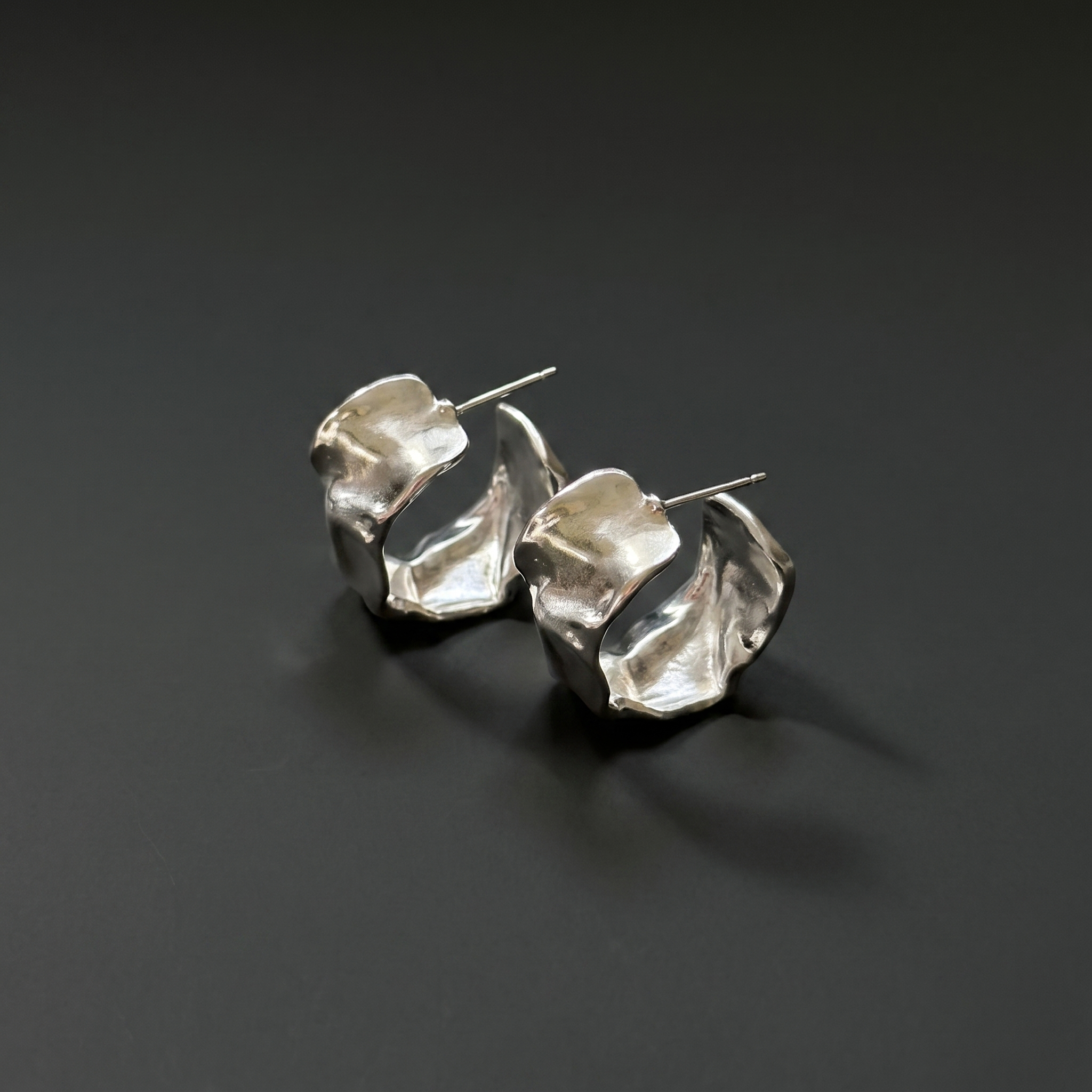AMIT SILVER EARRINGS