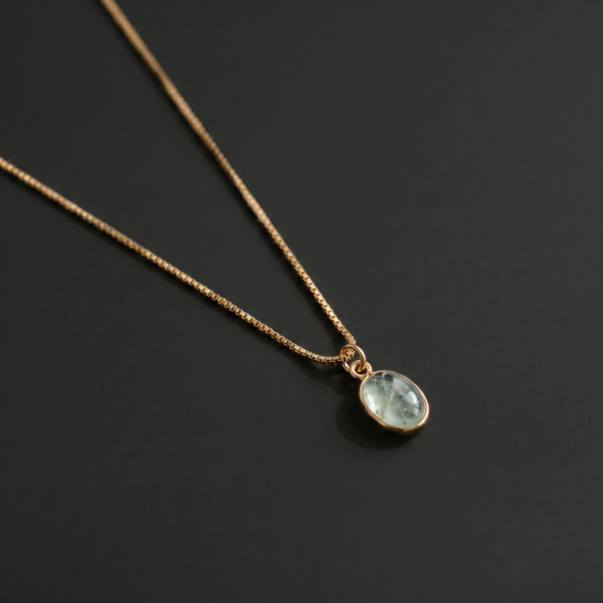 AQUA MARINE GOLD NECKLACE