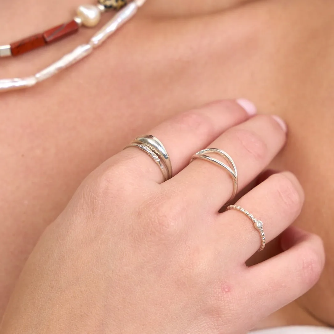 SHERRY SILVER RING