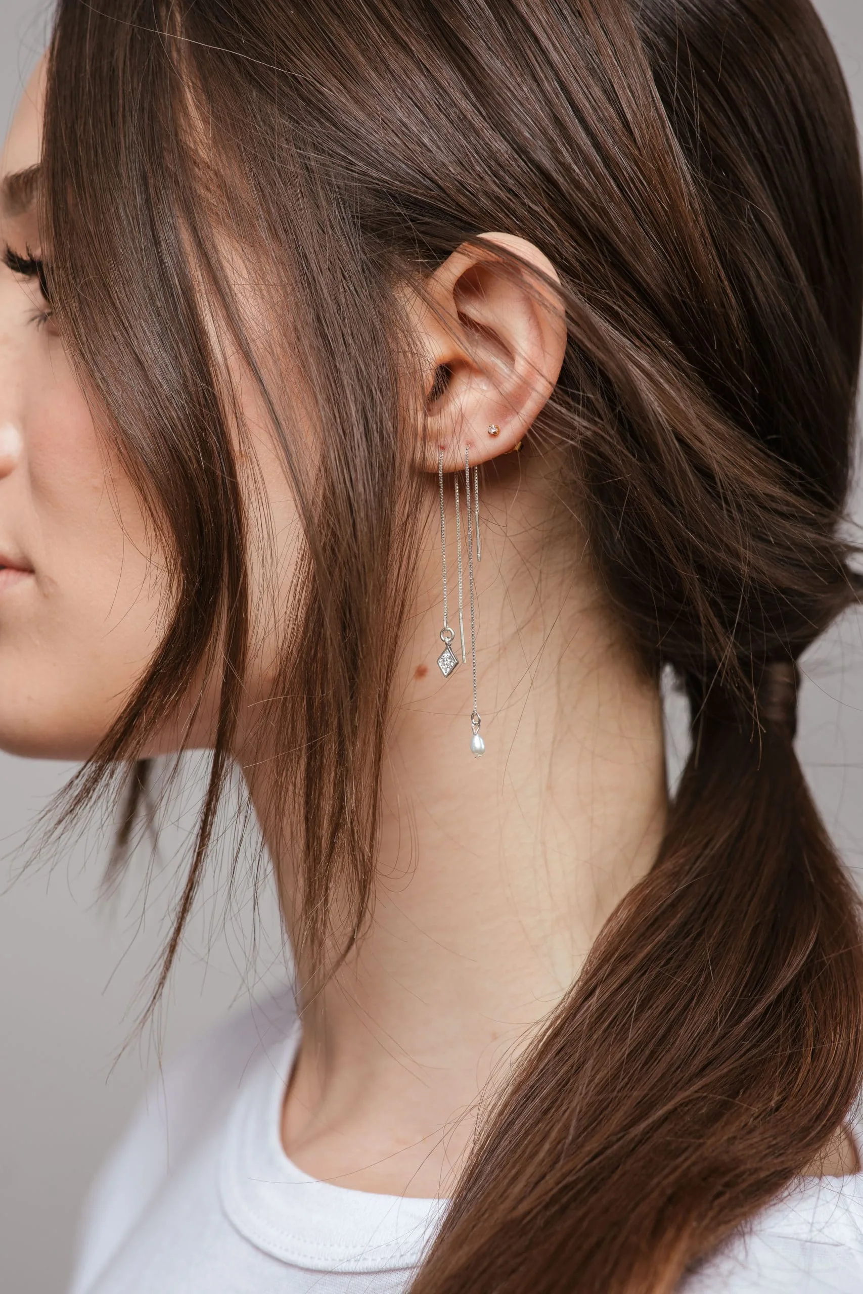 BROOK SILVER EARRINGS