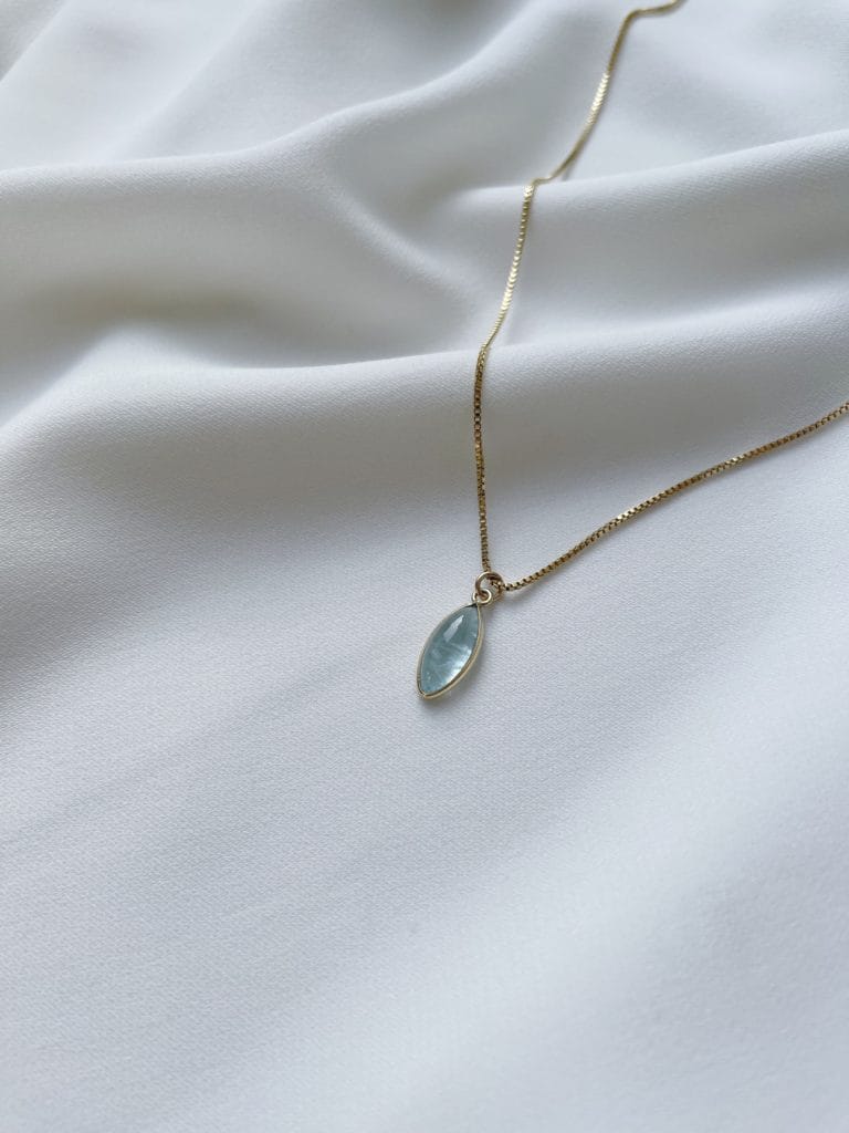 AQUA GOLD NECKLACE