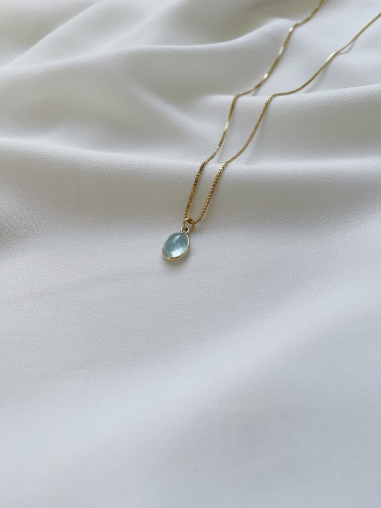 AQUA GOLD NECKLACE