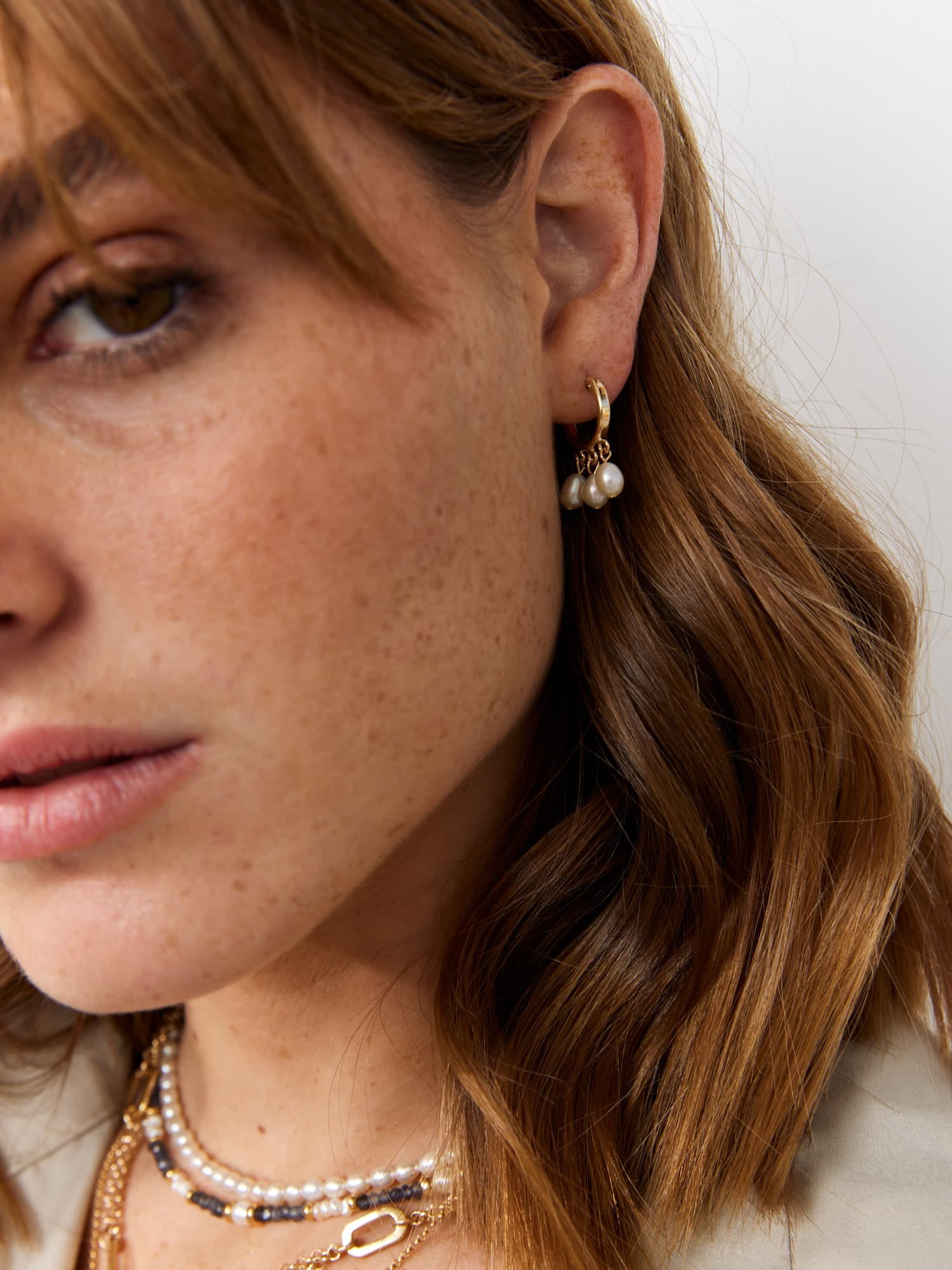 TRIPLE GOLD EARRINGS