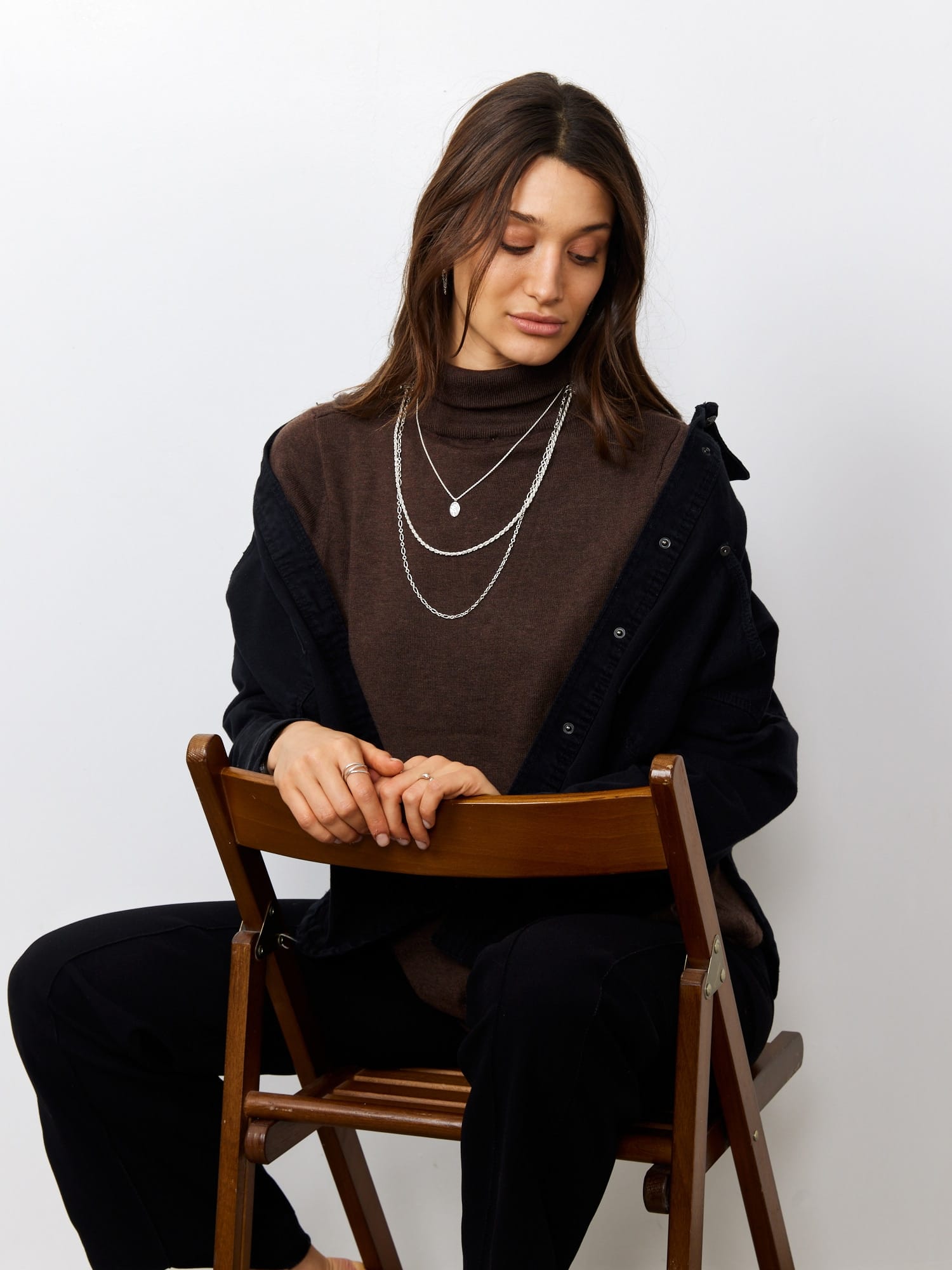 FLOWER SILVER NECKLACE