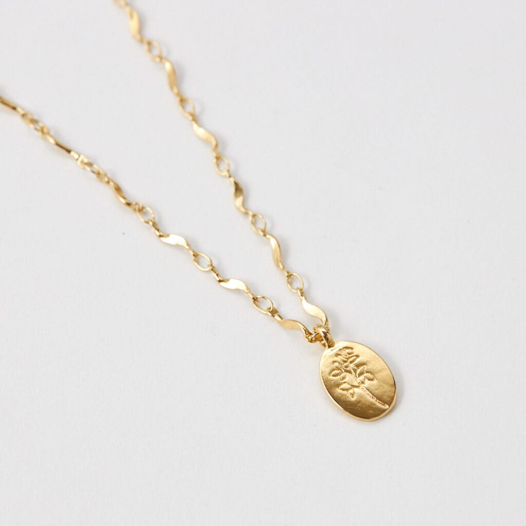 FLOWER GOLD NECKLACE