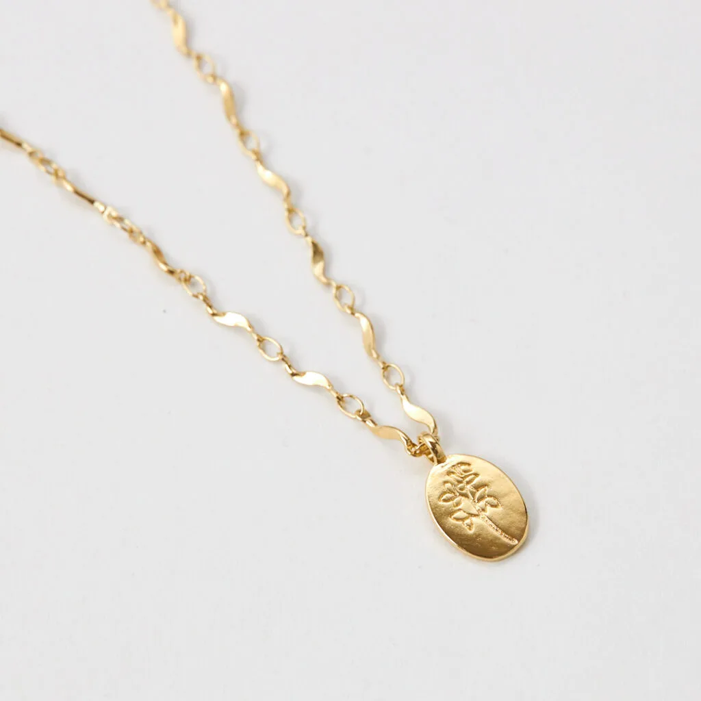 FLOWER GOLD NECKLACE