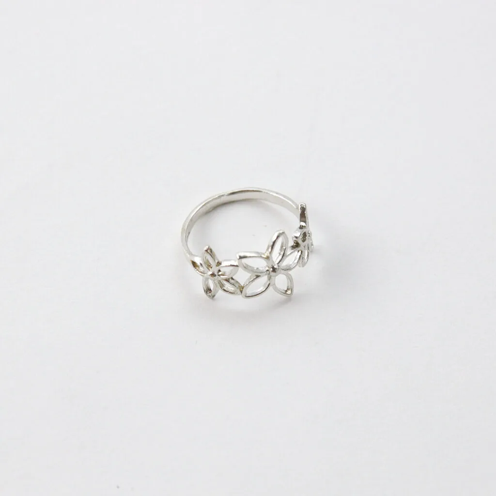 FLORA SILVER RING