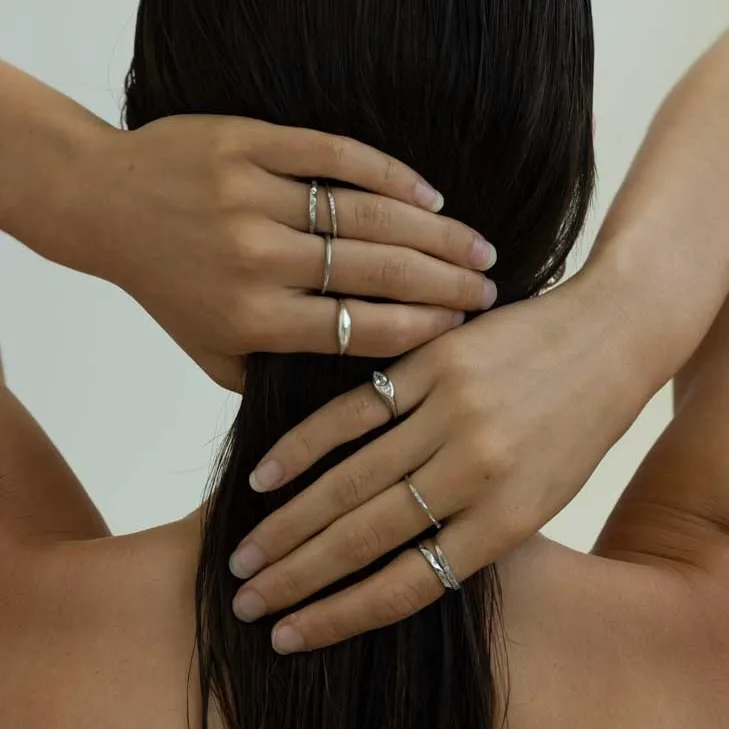 MICHELLE SILVER RING