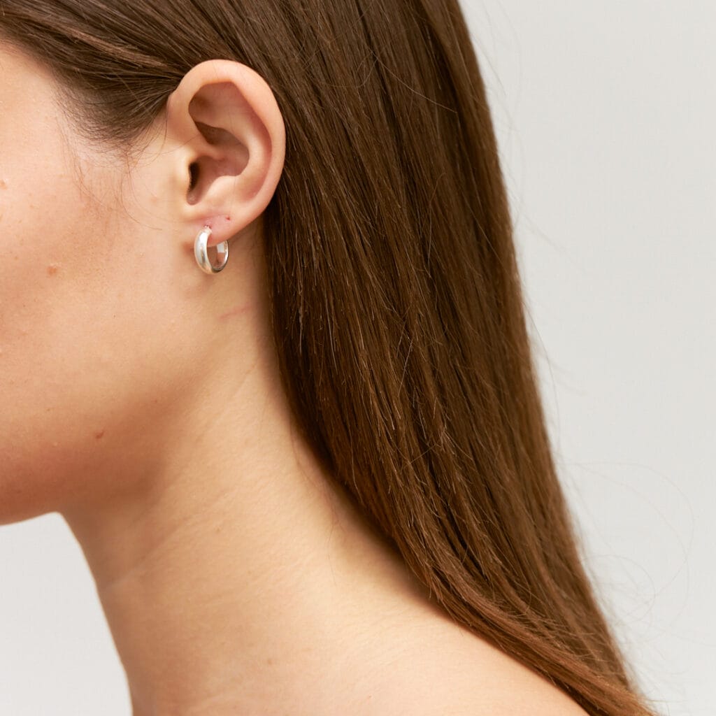 EDEN SILVER HOOPS