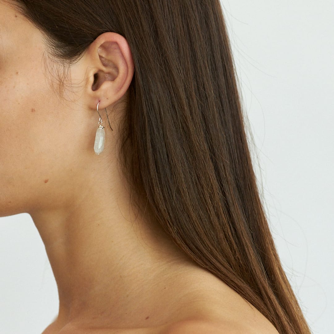 AQUA SILVER EARRINGS