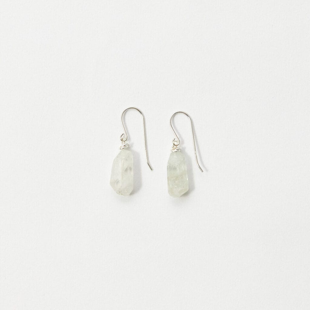 AQUA SILVER EARRINGS