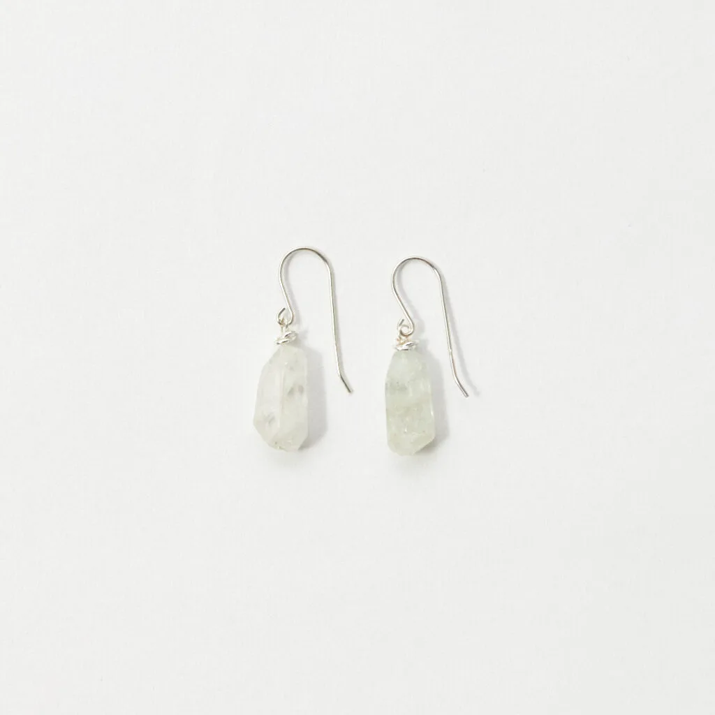 AQUA SILVER EARRINGS