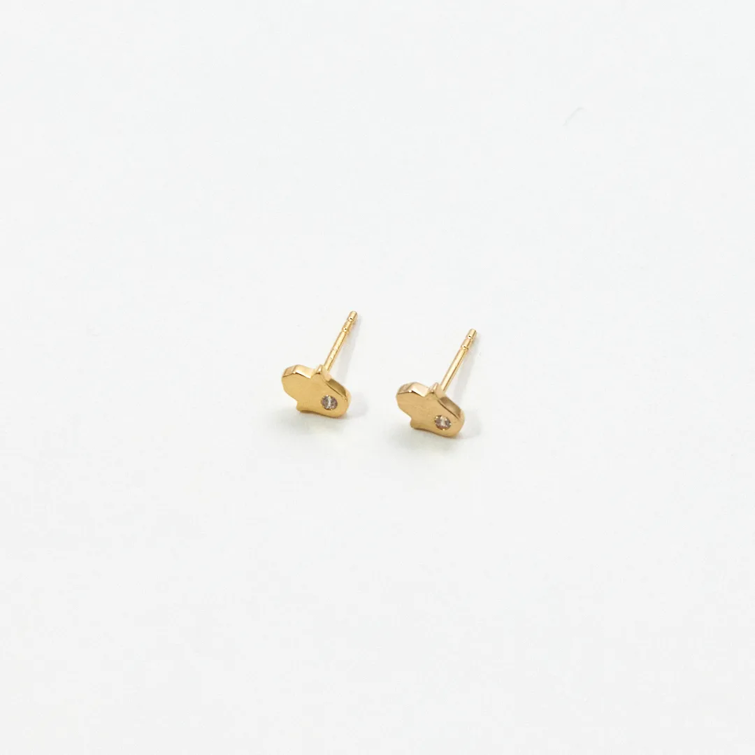GOLD HAMSA EARRING