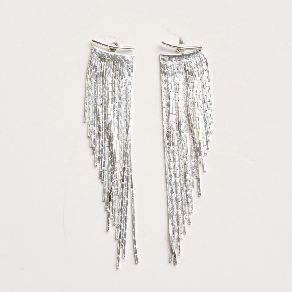SILVER WATERFALL EARRINGS