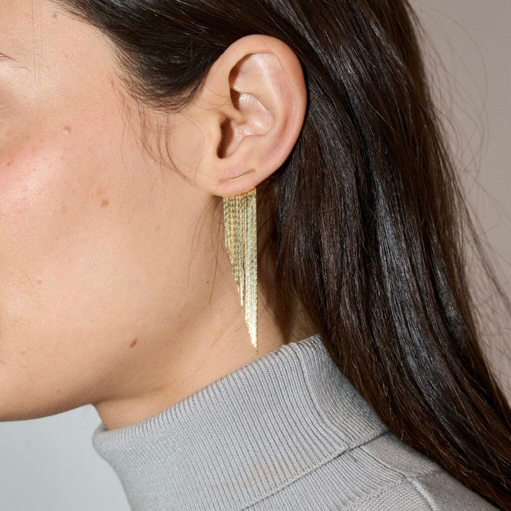 GOLD WATERFALL EARRINGS
