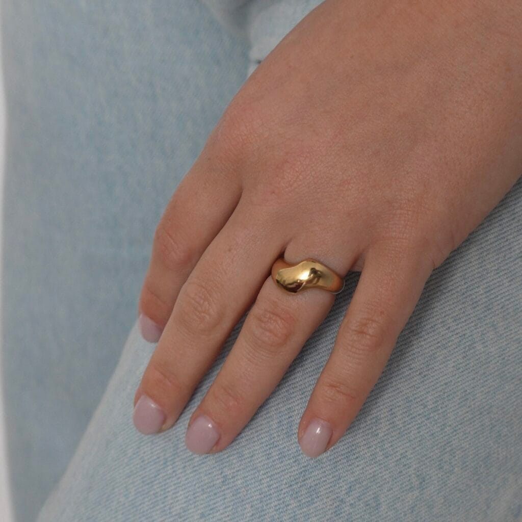 WAVE GOLD RING