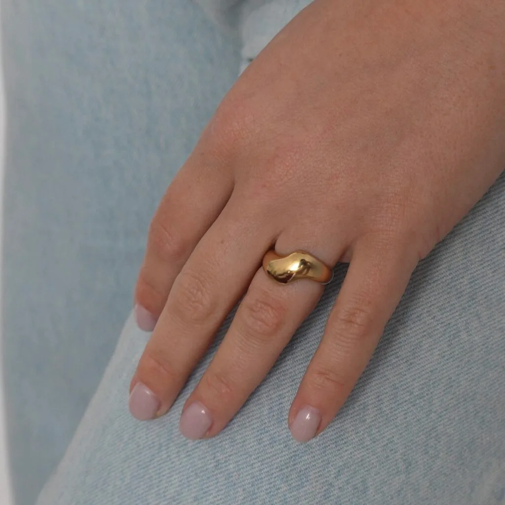 WAVE GOLD RING
