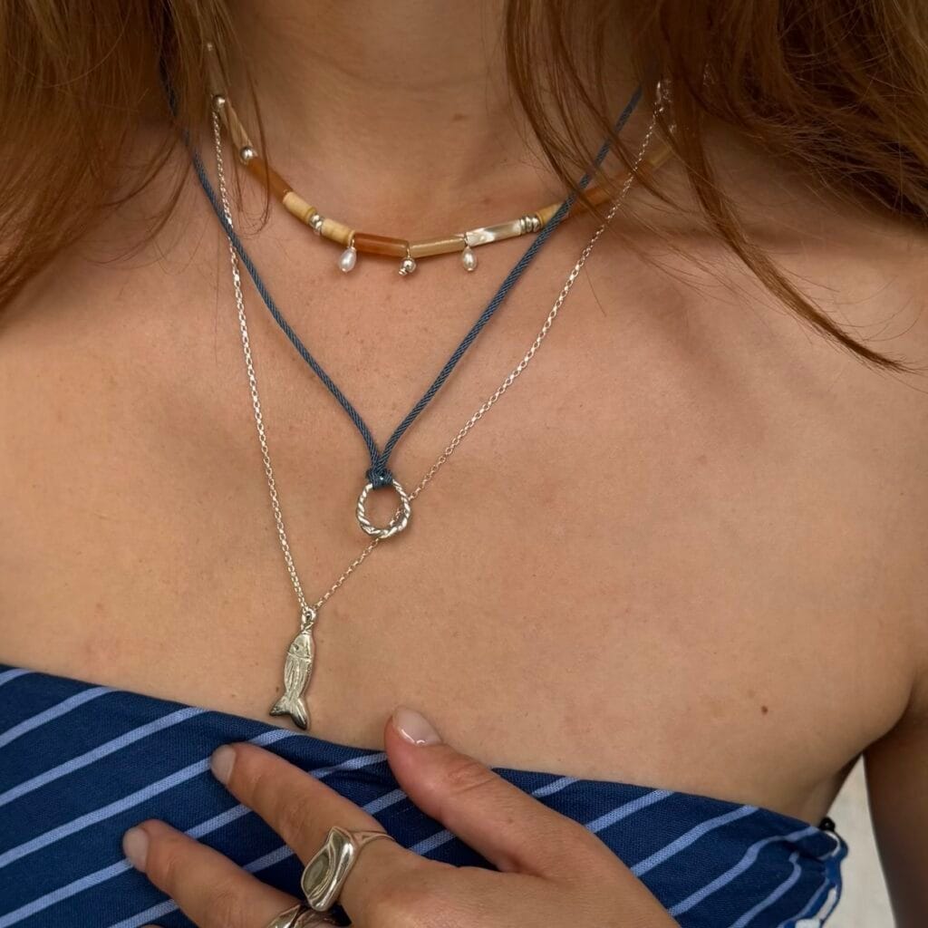 SOLE SILVER NECKLACE