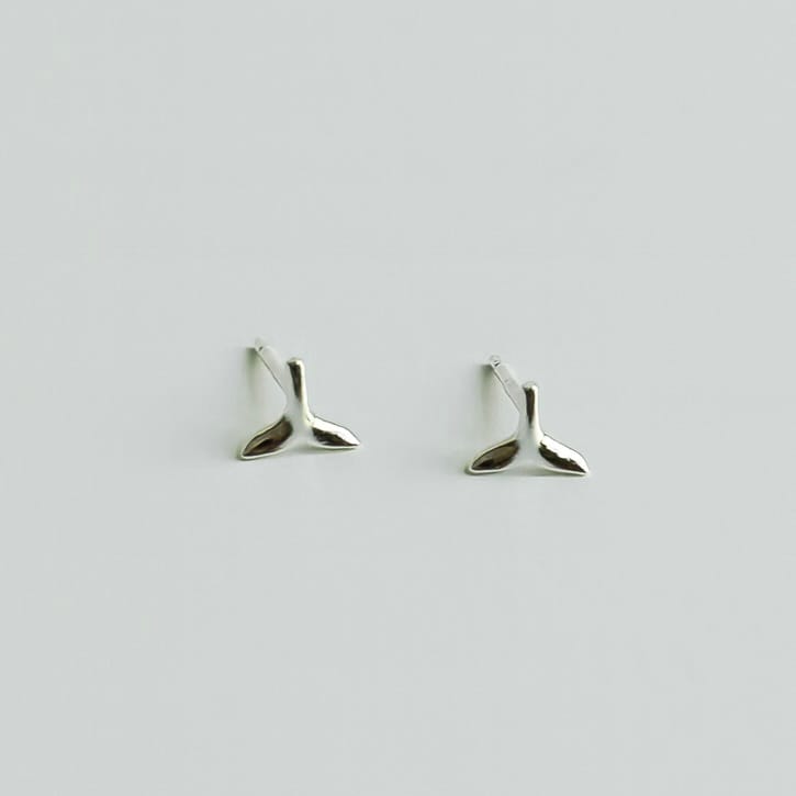 WHALE TAIL SILVER 925 EARRINGS