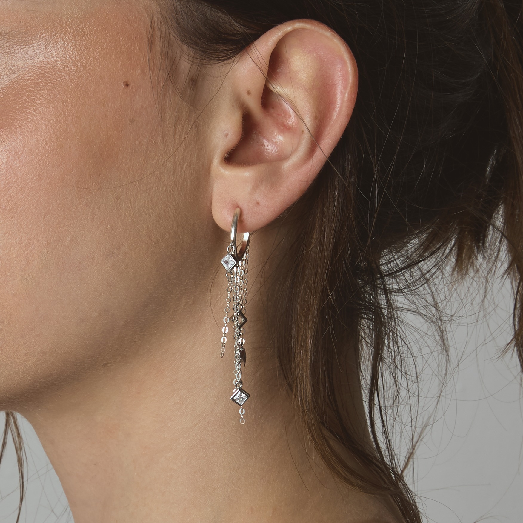 DELPHI SILVER EARRINGS