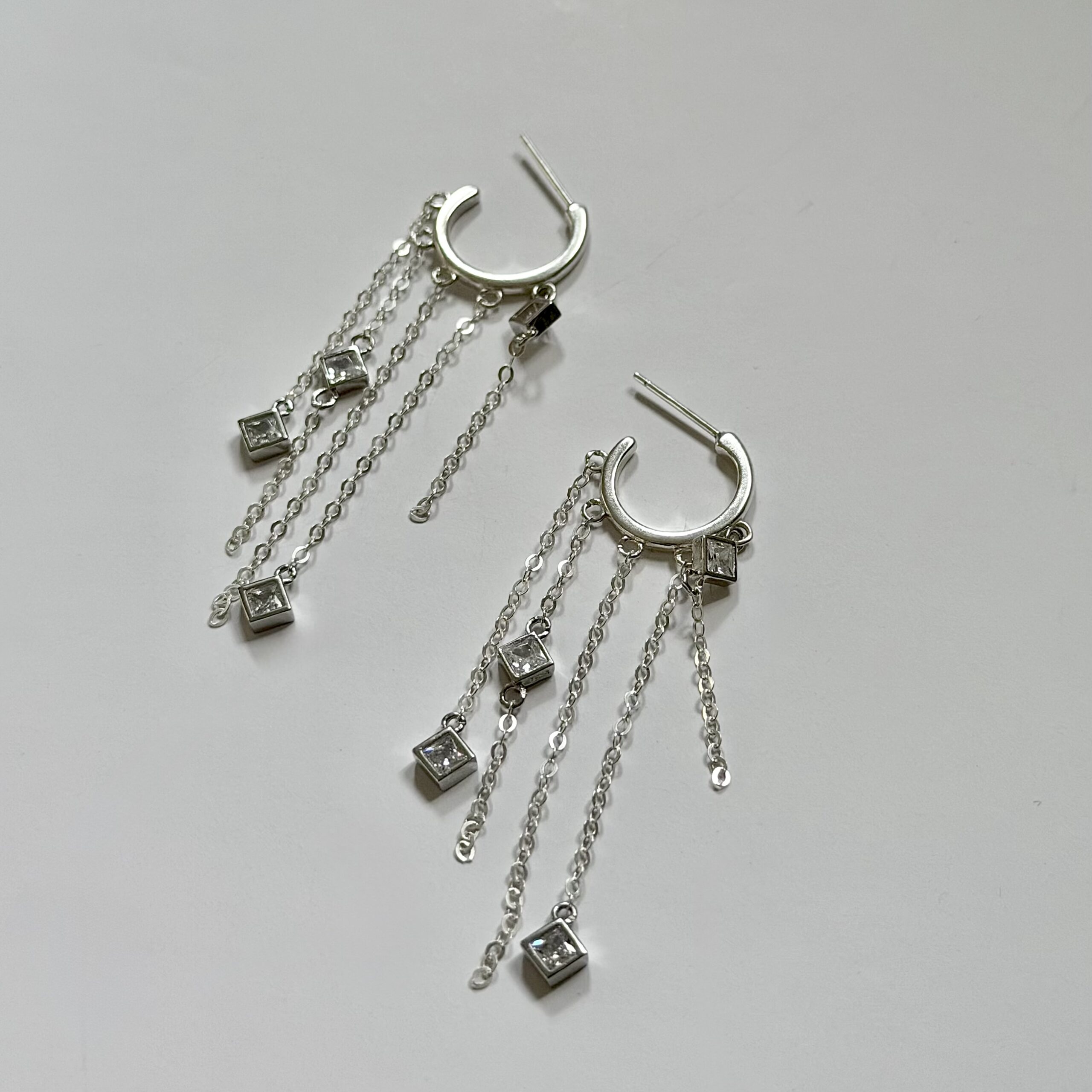 DELPHI SILVER EARRINGS